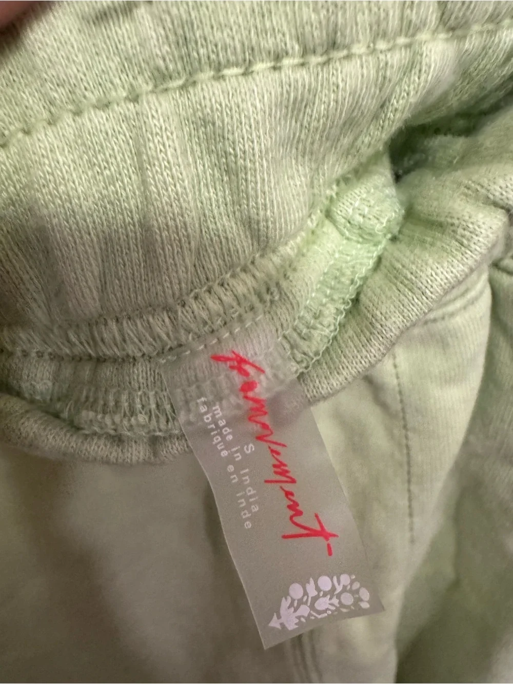 NWOT Free People FP Movement All Star Logo Shorts - Lemongrass - Small